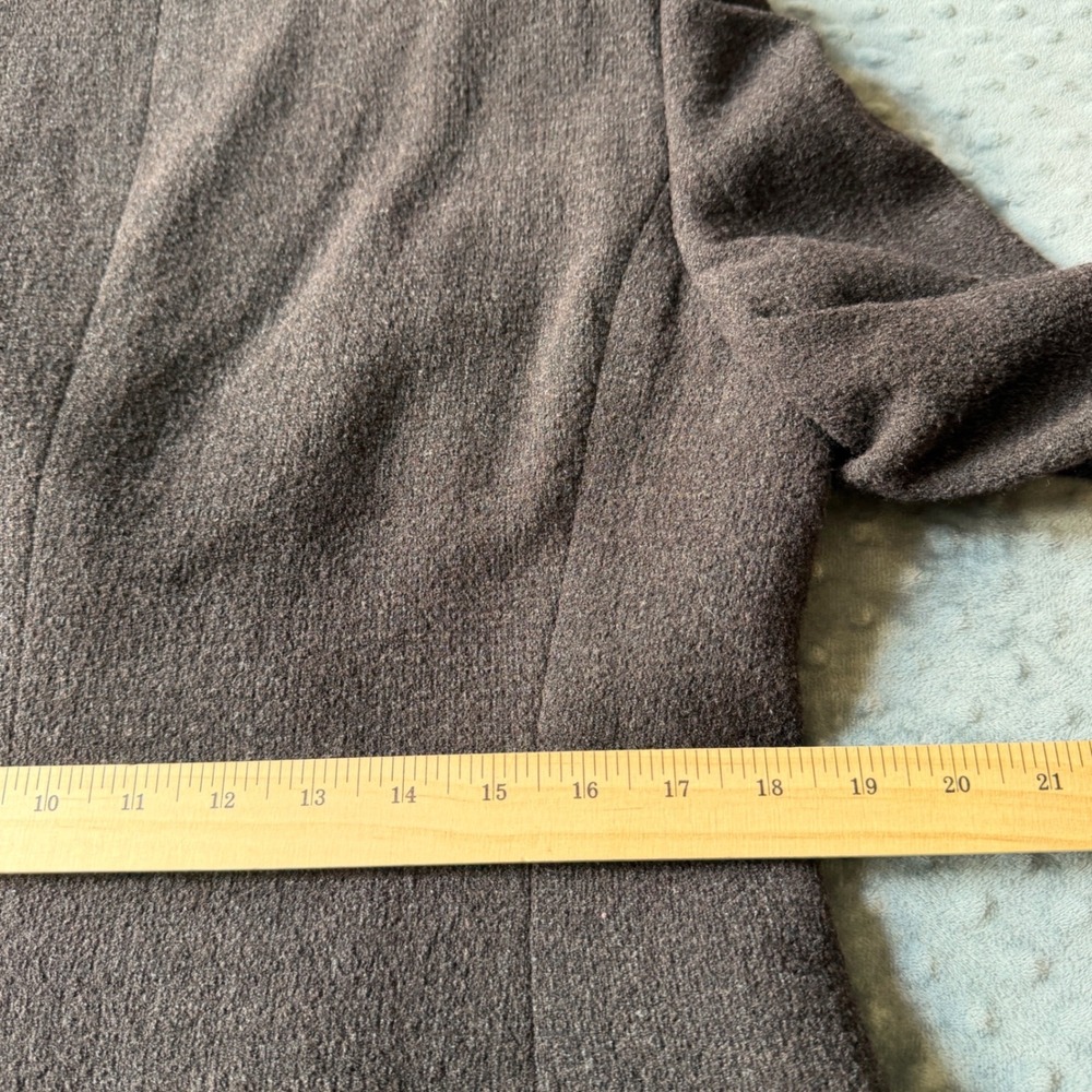 Giorgio Armani Le Collezioni Brown Wool Blend Skirt Suit Set Made in Italy 12/8 - Picture 7 of 16